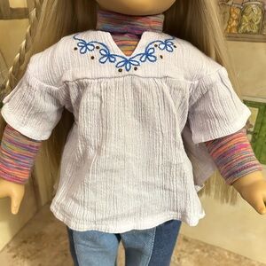 Retired American Girl Doll Julie’s Classic 2007 Meet Outfit: Turtleneck & Blouse